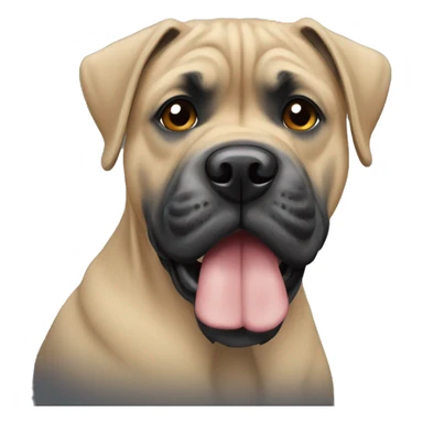 A cane corso mix with yorkie  sticker