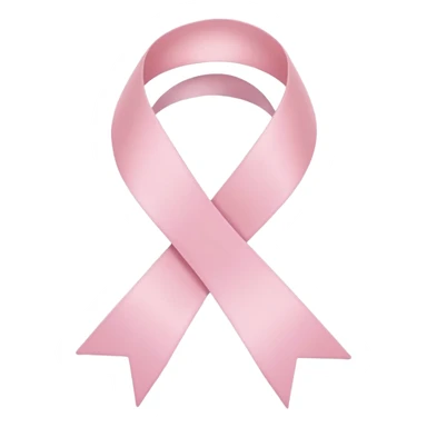 aesthetic pink ribbon, soft pastel colors, elegant and minimal, no text sticker