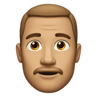 Man with extremely defined jawline sticker