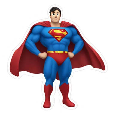  Superman with an eggplant sticker