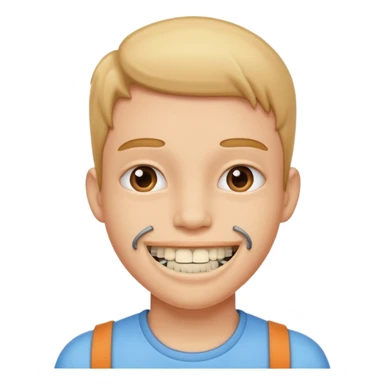 Ahora con alambres en los dientes  sticker