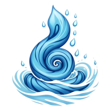 water elemental tattoo sticker