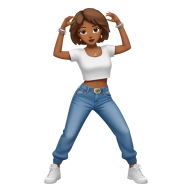 women dancing hiphop  sticker