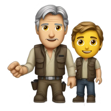 Harrison Ford with peper sticker