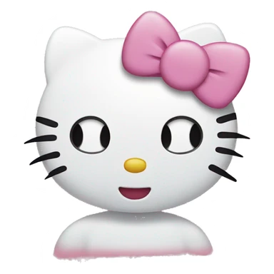 Hello Kitty shows a fac sticker