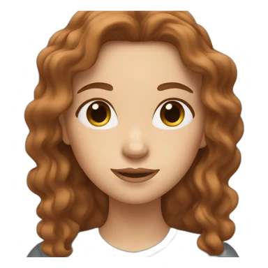 white woman with brown wavy hair shows love🫶🏻 sticker