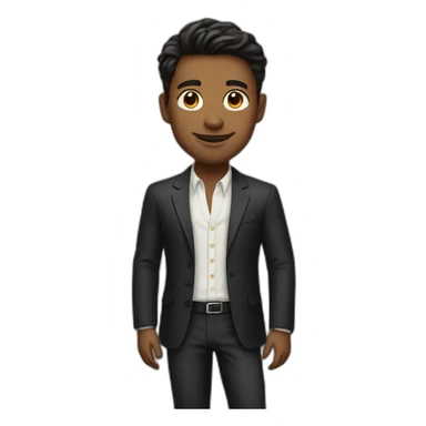 Rich young man  sticker