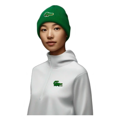 Friends lacoste beanie with lacoste sticker