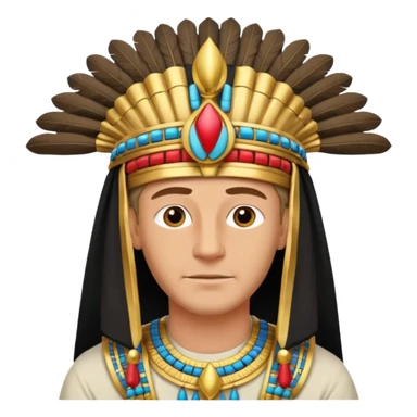 Egipto hombre blanco  sticker