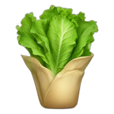 Lettuce wearing its freshness sticker
