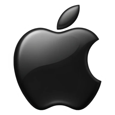 Apple logo negro sticker