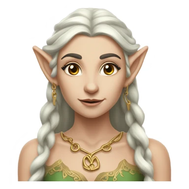 an elf woman login holding a big key sticker