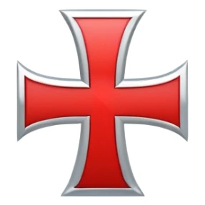 Knights Templar cross sticker