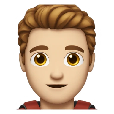 Superhero guy, white skin, brown hair, portait sticker