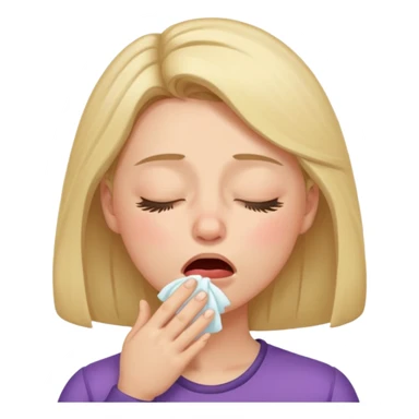 Woman mid-sneeze with puffed cheeks










 sticker