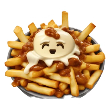 Poutine qui mange de la poutine sticker
