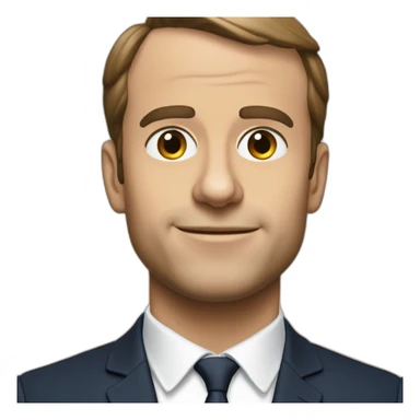 Macron avec un sac poubelle sticker