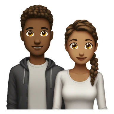 Teen couple  sticker