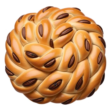 sweet romanian bread with cacao lines inside sticker