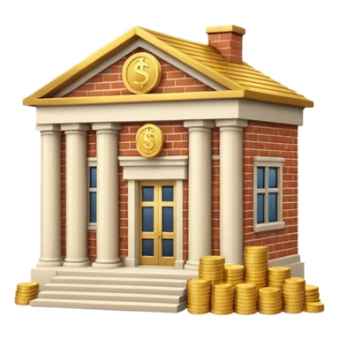 a bankhouse with money sticker