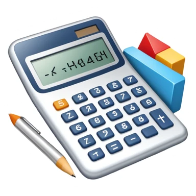 An icon featuring mathematical formulas, a calculator, and geometric shapes, symbolizing mathematics. The design includes a ruler, and a graph, representing the study of numbers, equations, and spatial relationships. Transparent background highlights the precision and logic of math. sticker