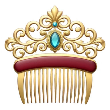 burgundy royal comb sticker