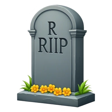 grave R.I.P sticker