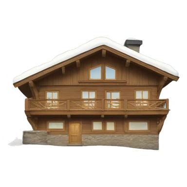 Ski chalet  sticker