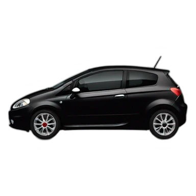 Fiat Grande punto nera sticker