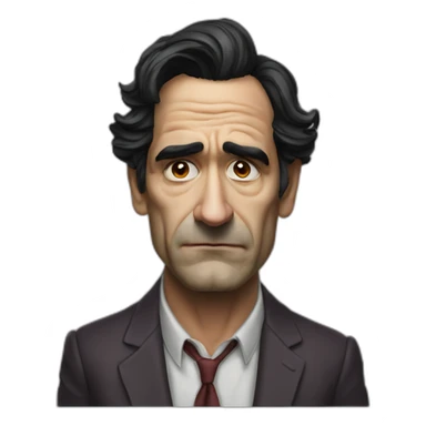 Ben Chaplin sad clown sticker