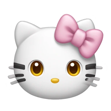 hello kitty with light pink bow sticker