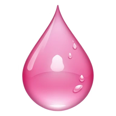 una gota de agua rosa sticker