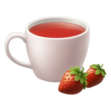 strawberry tea sticker