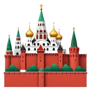 everything connected with Moscow, Moscow Kremlin, Moscow Russian flag  sticker