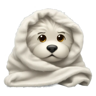 Fluffy blanket sticker
