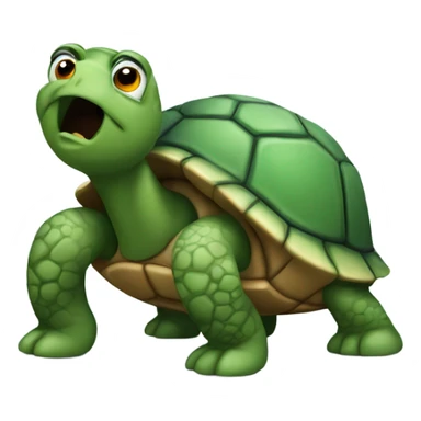 Turtle going through despair sticker