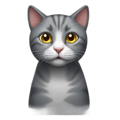 pathetic cat sticker