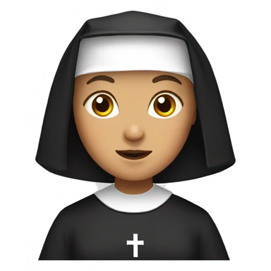 Catholic nun sticker