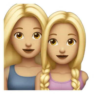two blond besties  sticker
