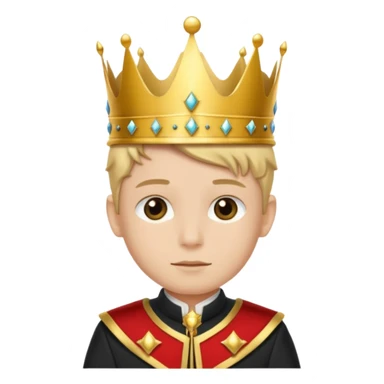 boy king with suit sticker