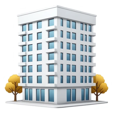 apartment building White sticker