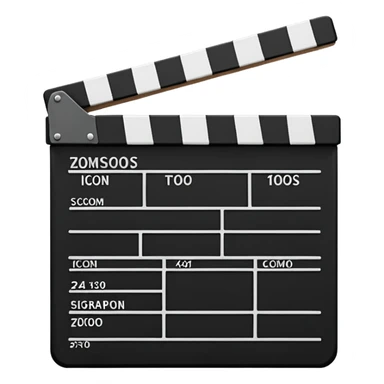 video cine claqueta sticker