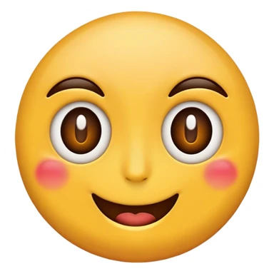 simple smile face with one eye twitching simple super simple just like the regular emojis sticker