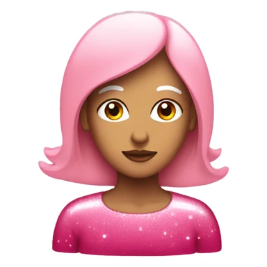 Female sign pink sparkles sticker