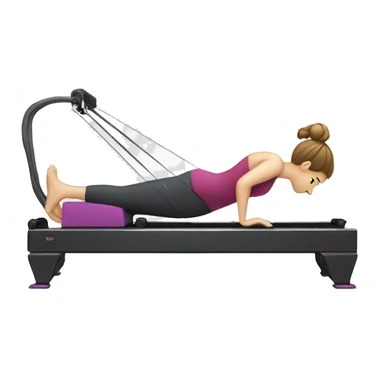 Pilates reformer machine  sticker