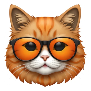 A cat fardong with sunglasses sticker
