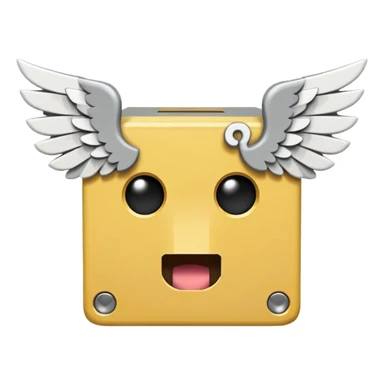 Gray and white, the gray being the block itself while the white parts are the question marks, corners, and mouth. It has 2 white wings on each side like the other lucky blocks. sticker