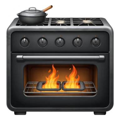 burnt oven sticker