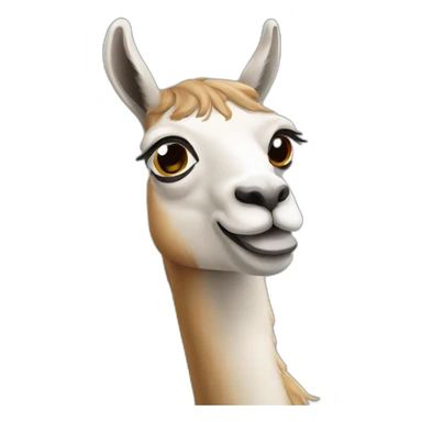 Lama qui boit un verre sticker
