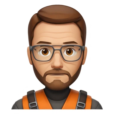 gordon freeman 100 100px without helmet sticker